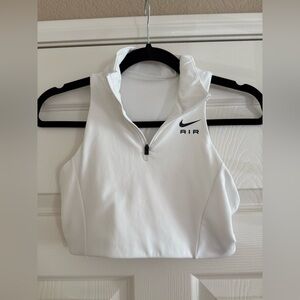 Nike Air Women's White Zip-Up Crop Top